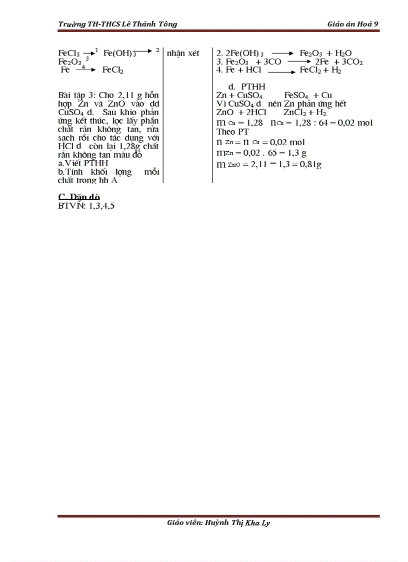 image for page Giao an hoa lop 9