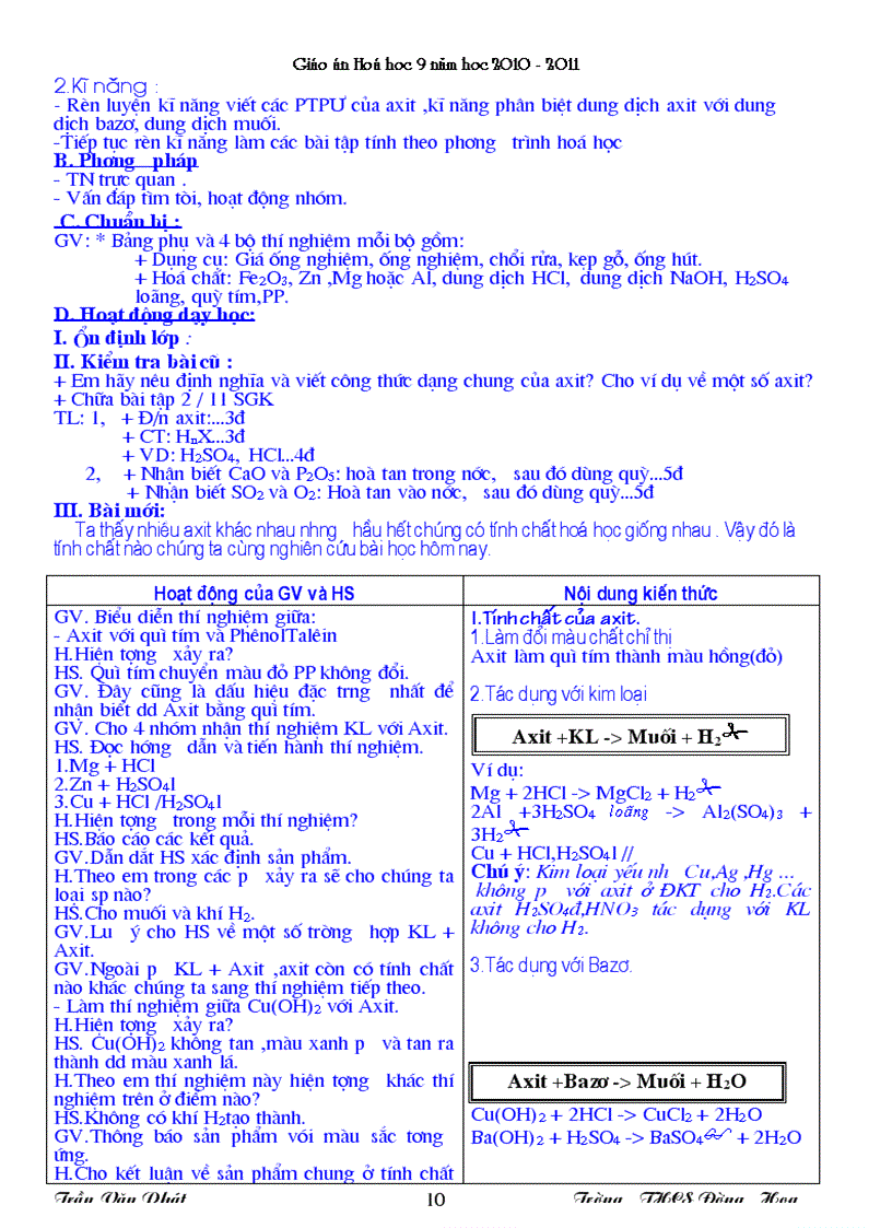 image for page Giáo án Hóa9 chuẩn không cần chỉnh
