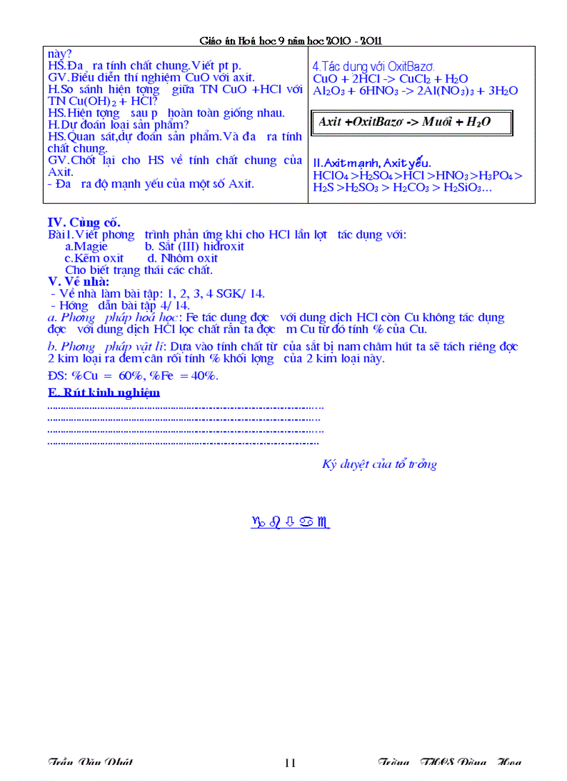 image for page Giáo án Hóa9 chuẩn không cần chỉnh