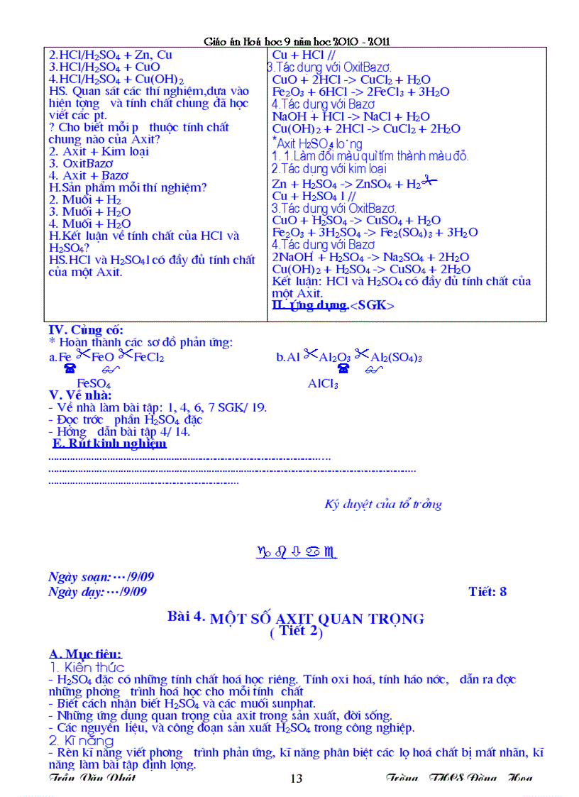 image for page Giáo án Hóa9 chuẩn không cần chỉnh