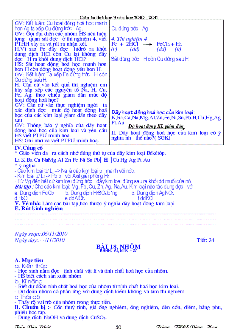 image for page Giáo án Hóa9 chuẩn không cần chỉnh