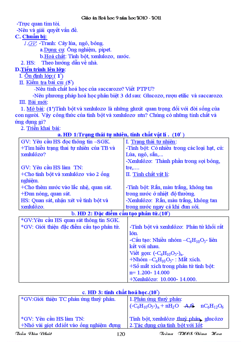 image for page Giáo án Hóa9 chuẩn không cần chỉnh