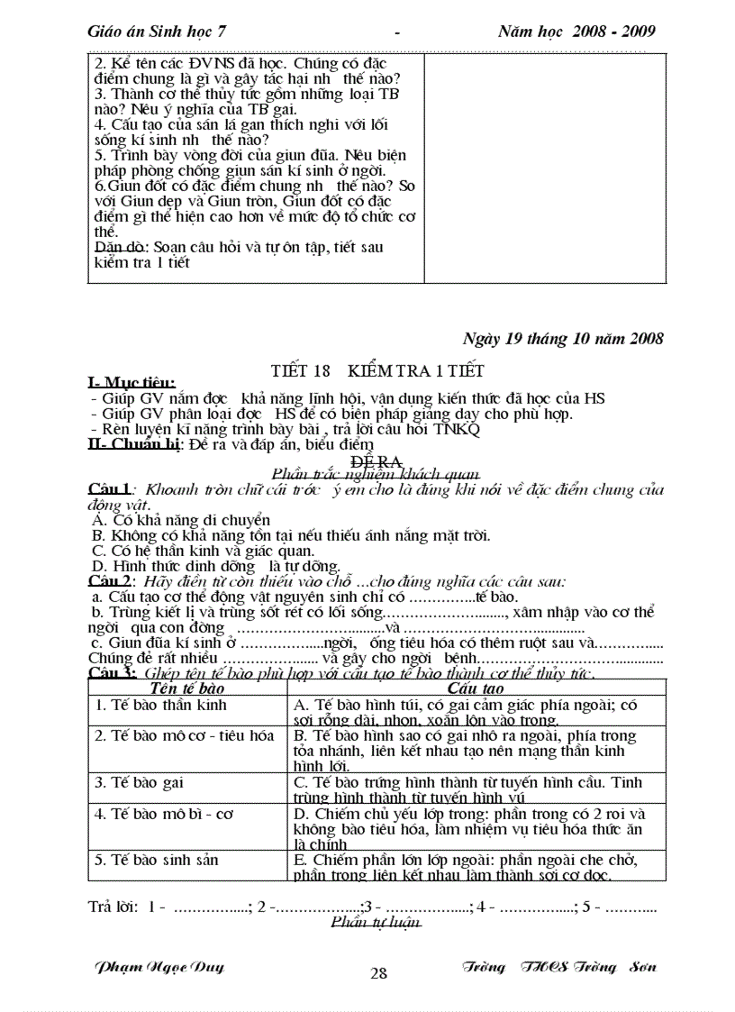 image for page Giao an sinh 7 cuc hot