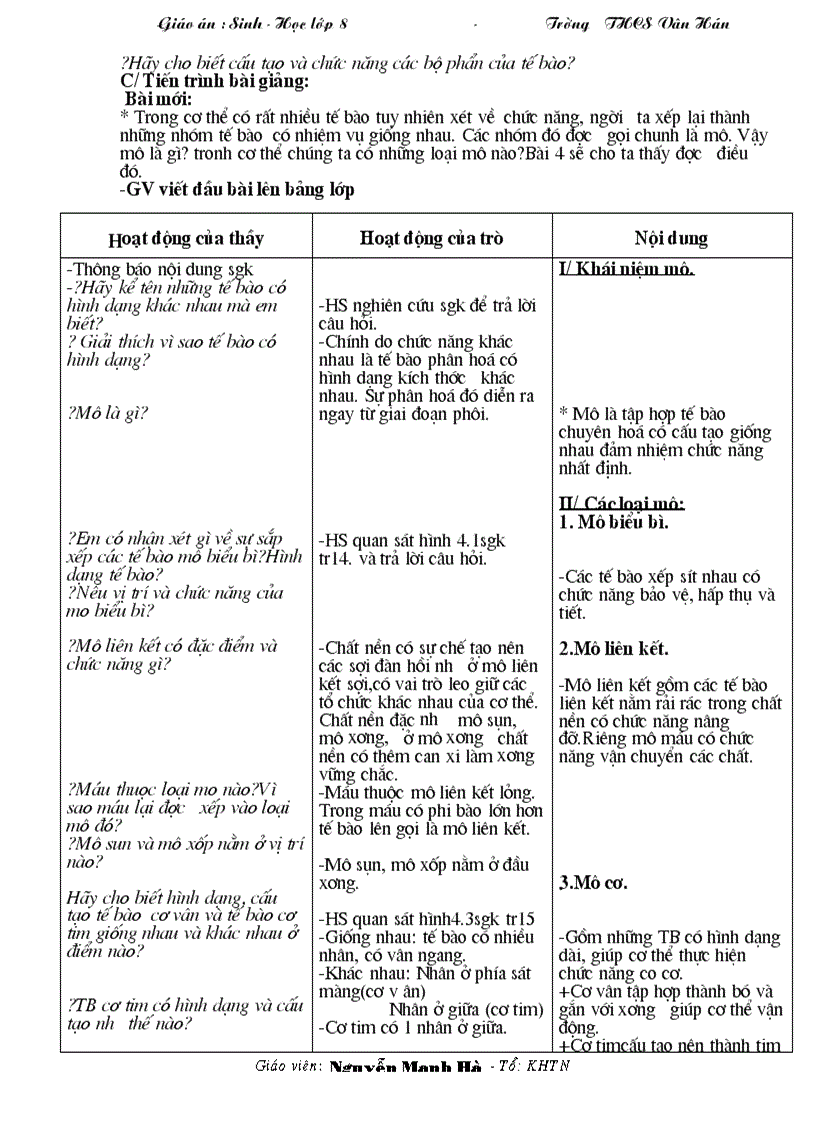 image for page Giao an sinh hoc 8