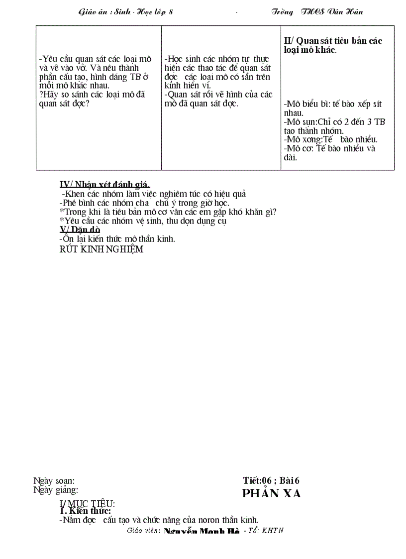 image for page Giao an sinh hoc 8