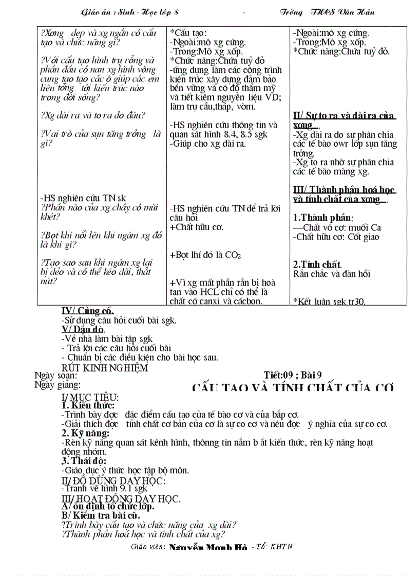 image for page Giao an sinh hoc 8