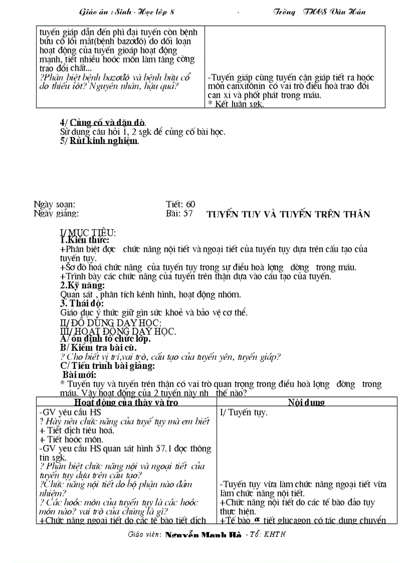 image for page Giao an sinh hoc 8