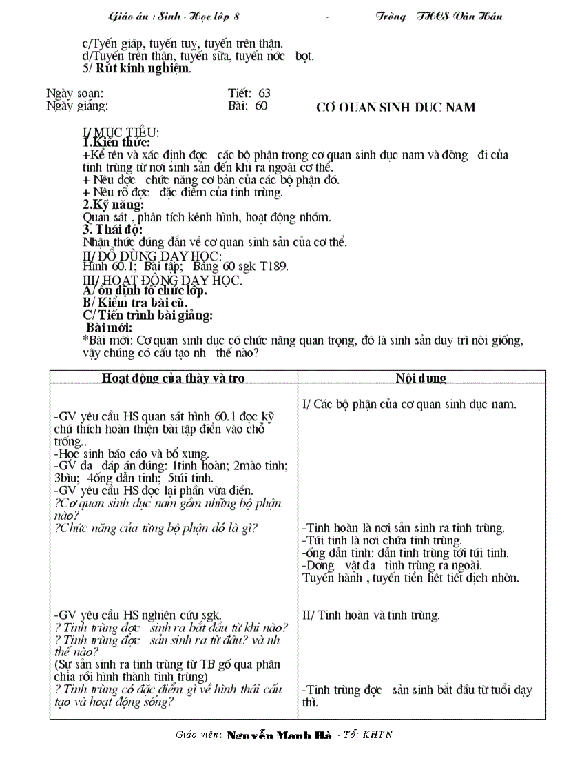 image for page Giao an sinh hoc 8