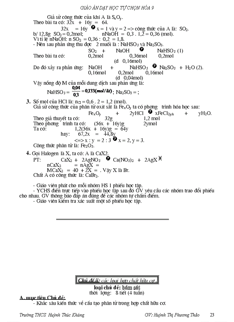 image for page Giáo án tự chọn 9 2010 2011