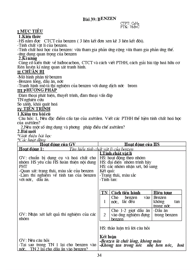 image for page Giáo an Hóa học 9 HKII 1