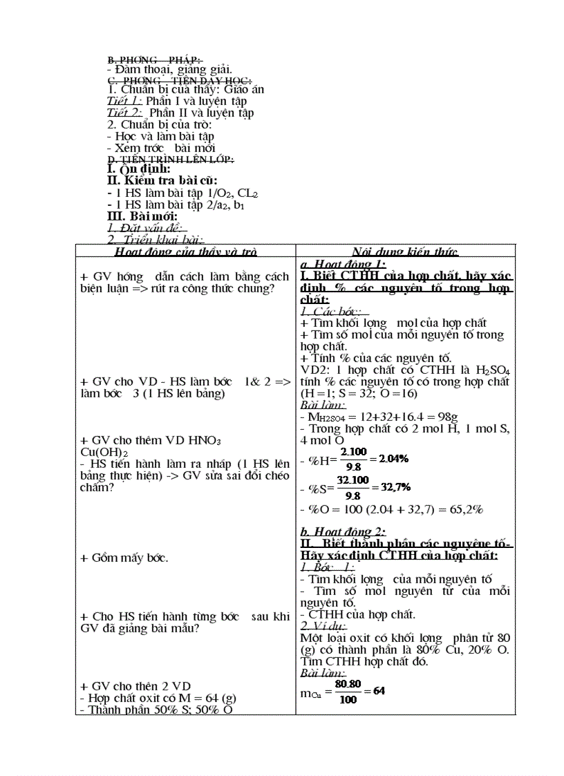 image for page Giáo án hóa 8 trọn bộ 1