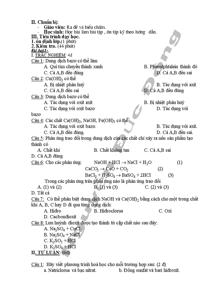 image for page Giáo án Hóa 9 mới 1