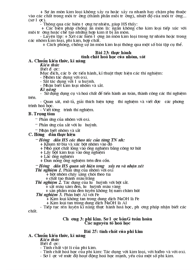 image for page HD thực hiện chuẩn KT KN Hoa9 mới