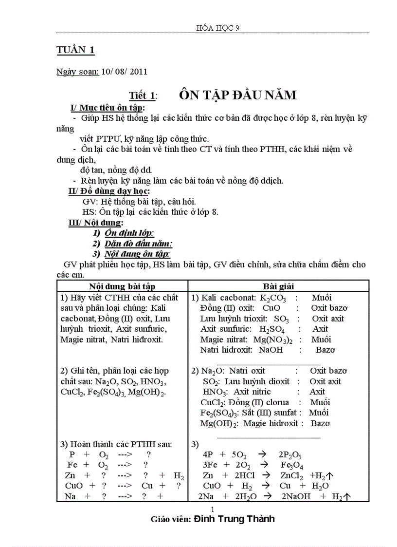 Hoa 9 ki I THANH GIA MINH