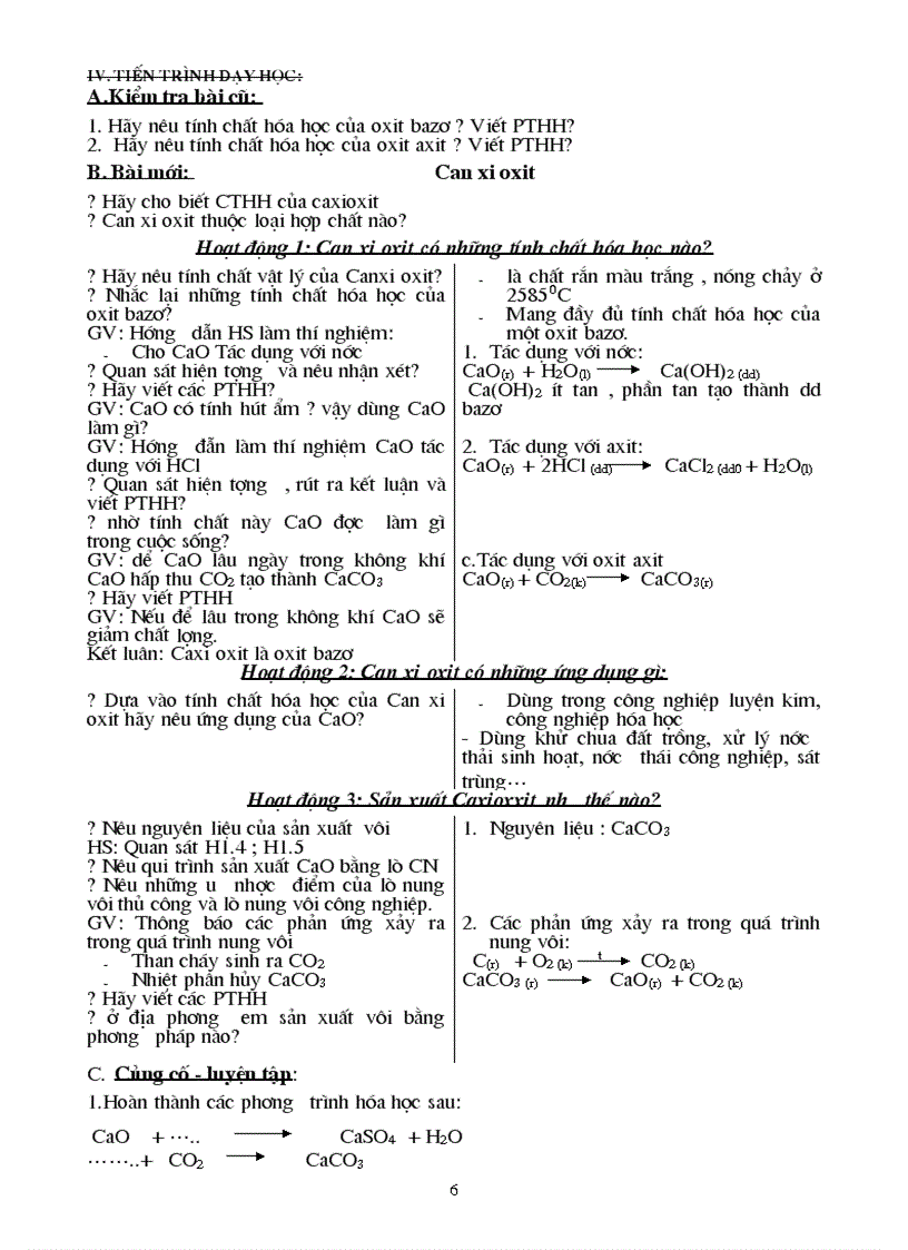 Hoá học 9 trọn bộ 1