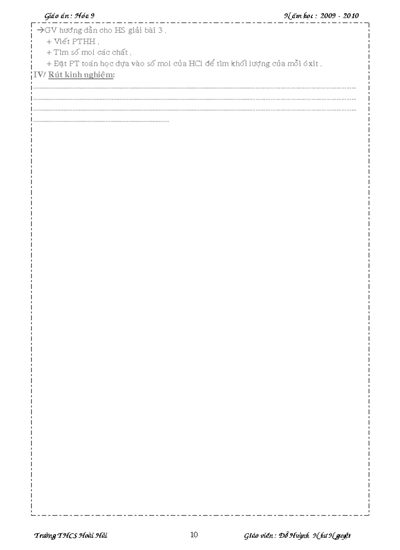 image for page Hóa học lớp 9 4 cột cực wip Tuần 1 tuần 24