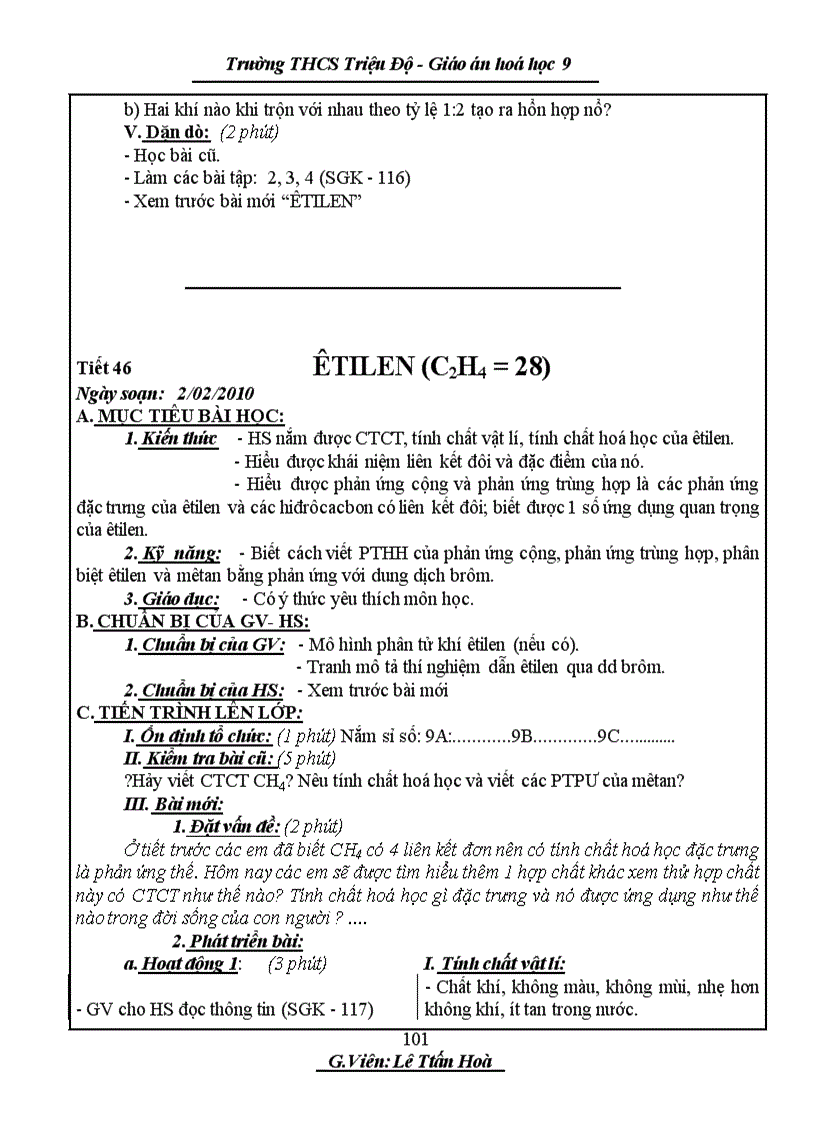 image for page Hóa học9 chương IV