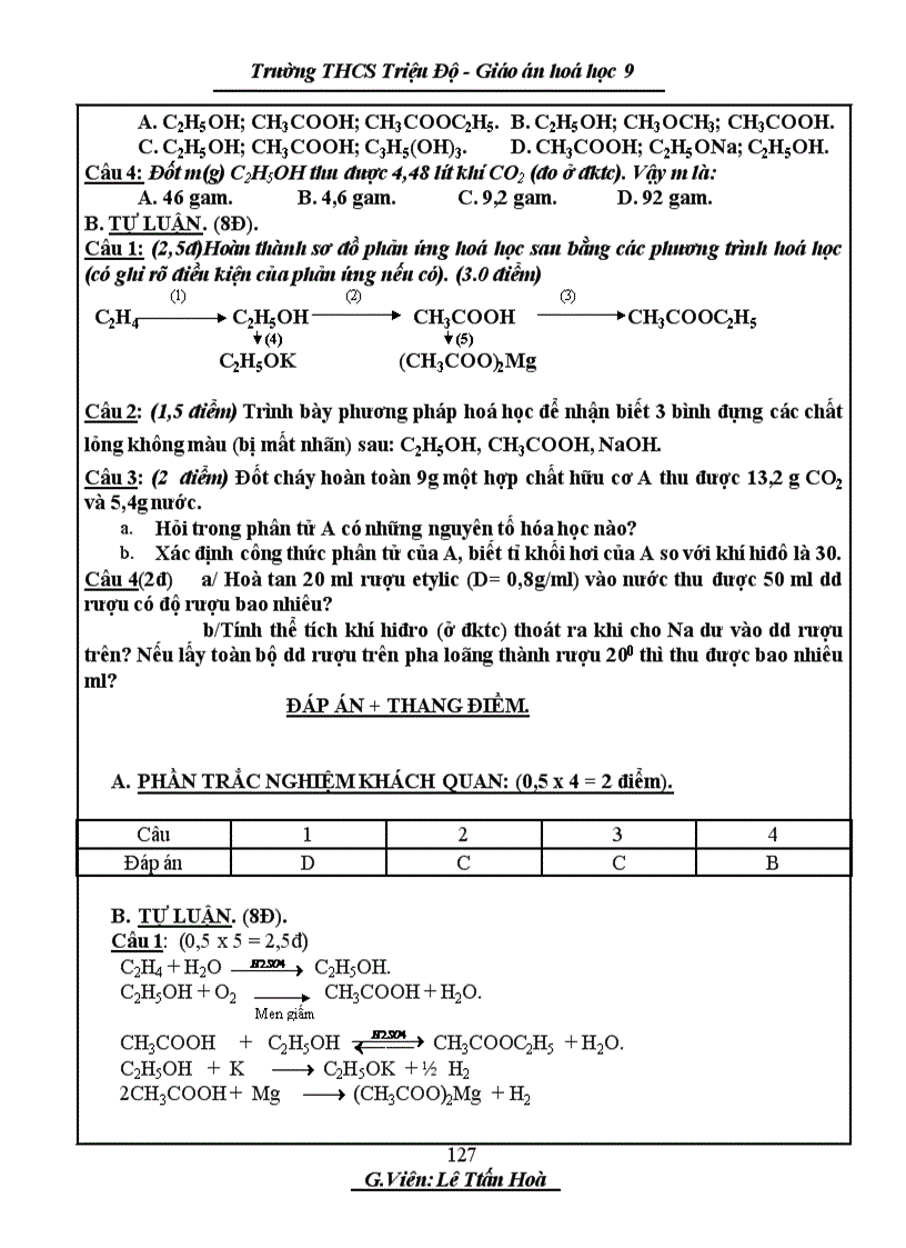 image for page Hóa học9 chương IV