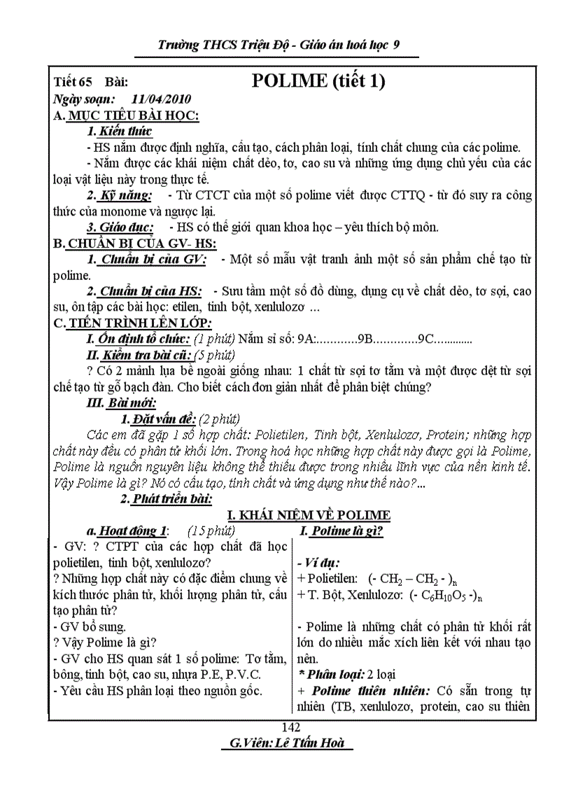 image for page Hóa học9 chương IV