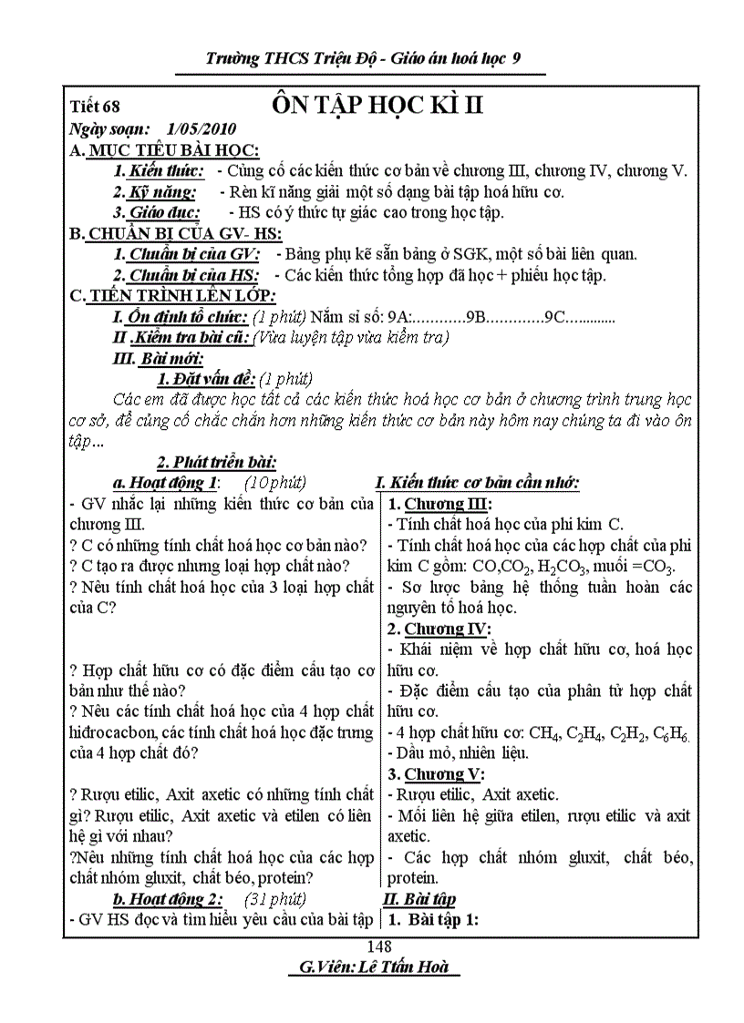 image for page Hóa học9 chương IV