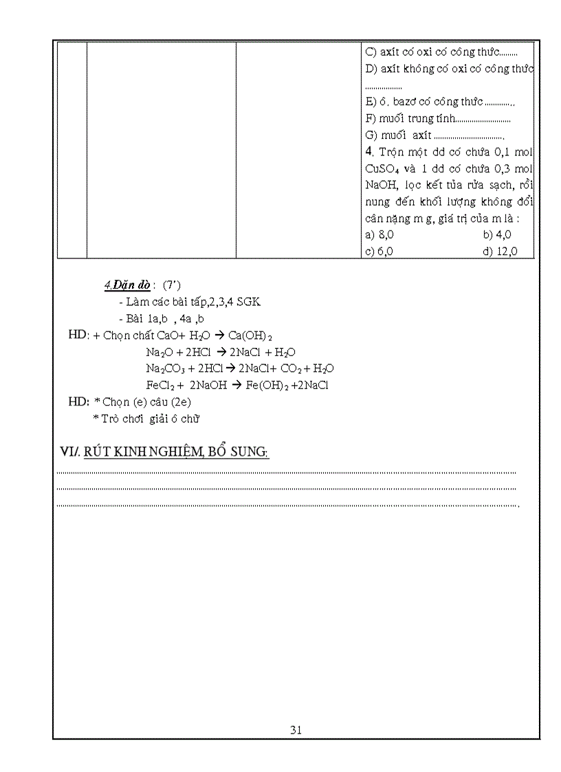 image for page Hóa9 Tiết 9 đến 17