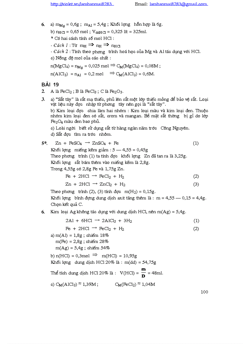 image for page Hướng dẫn học Hóa 9 P2