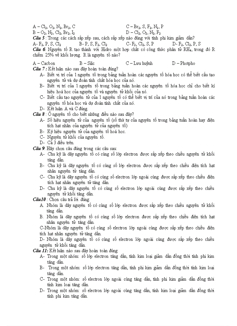 image for page Kiểm tra 1 tiết Hóa 9 tiết 54