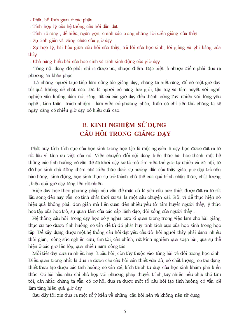 image for page Kinh nghiệm nghề giáo