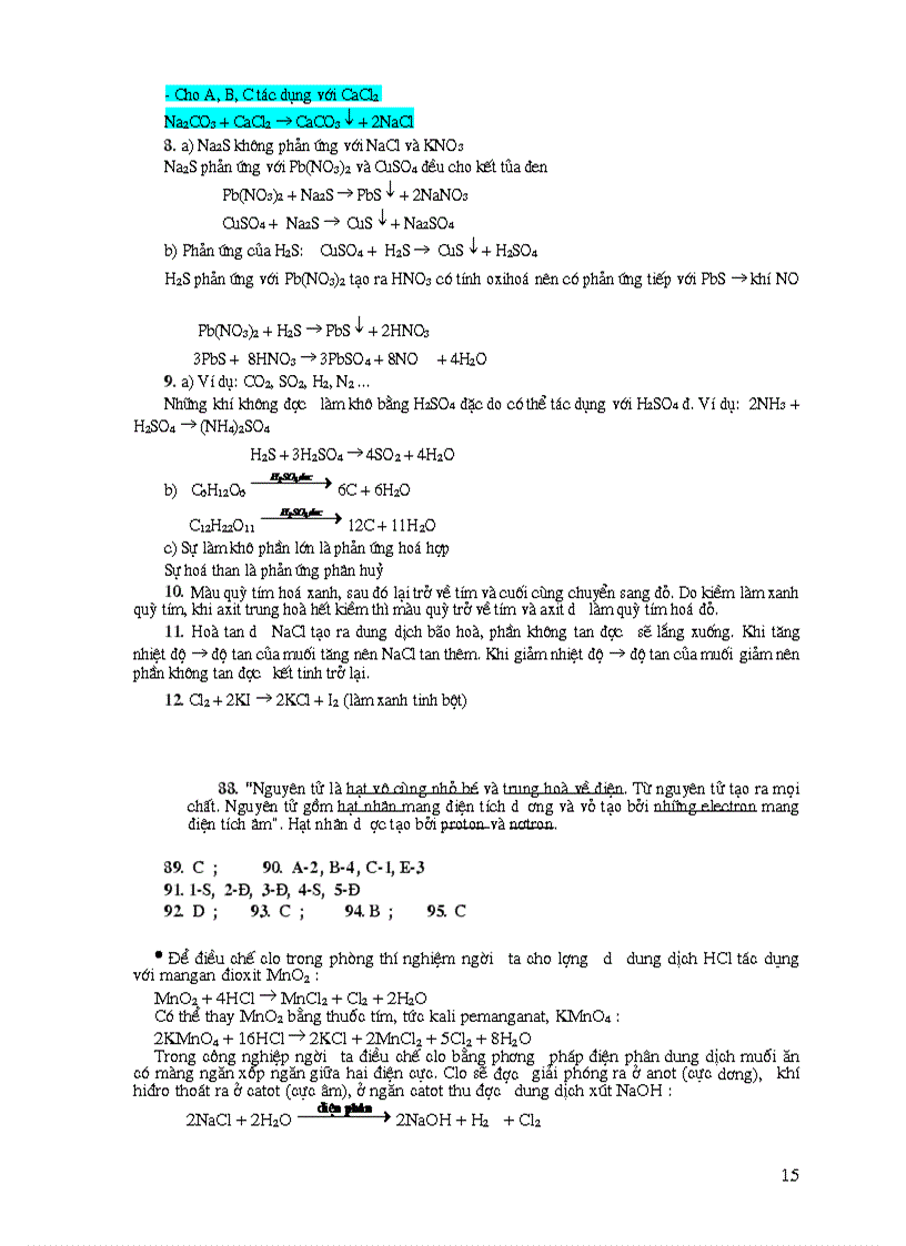 image for page Ôn tập môn HÓA HỌC Thi tuyển sinh vào lớp 10 THPT VÔ CƠ
