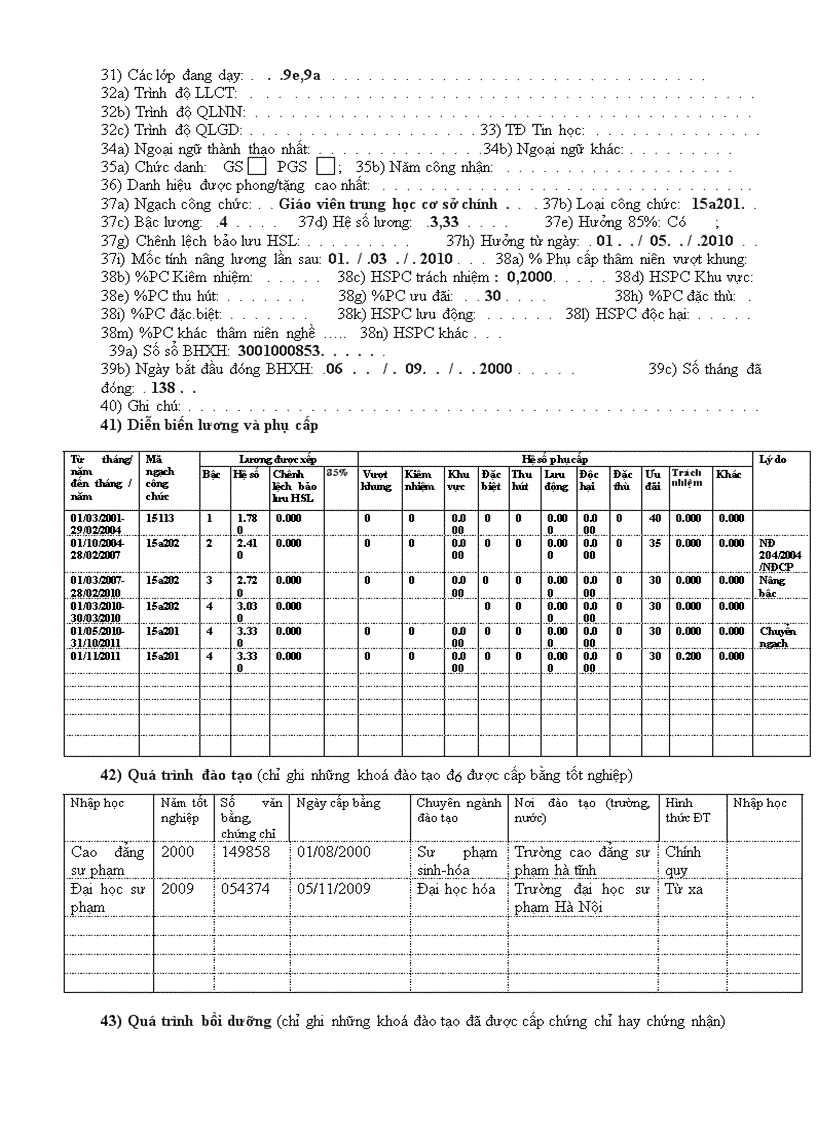 image for page Phieu ke khai nhan su The Anh