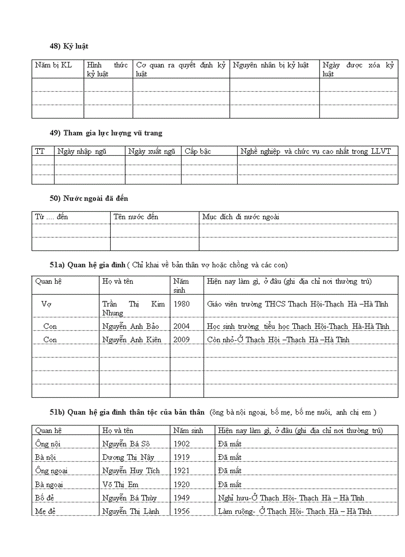 image for page Phieu ke khai nhan su The Anh