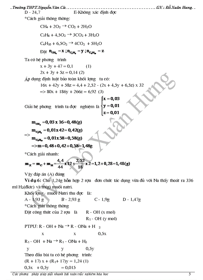 image for page Phương pháp giải nhanh các bài tập hóa học