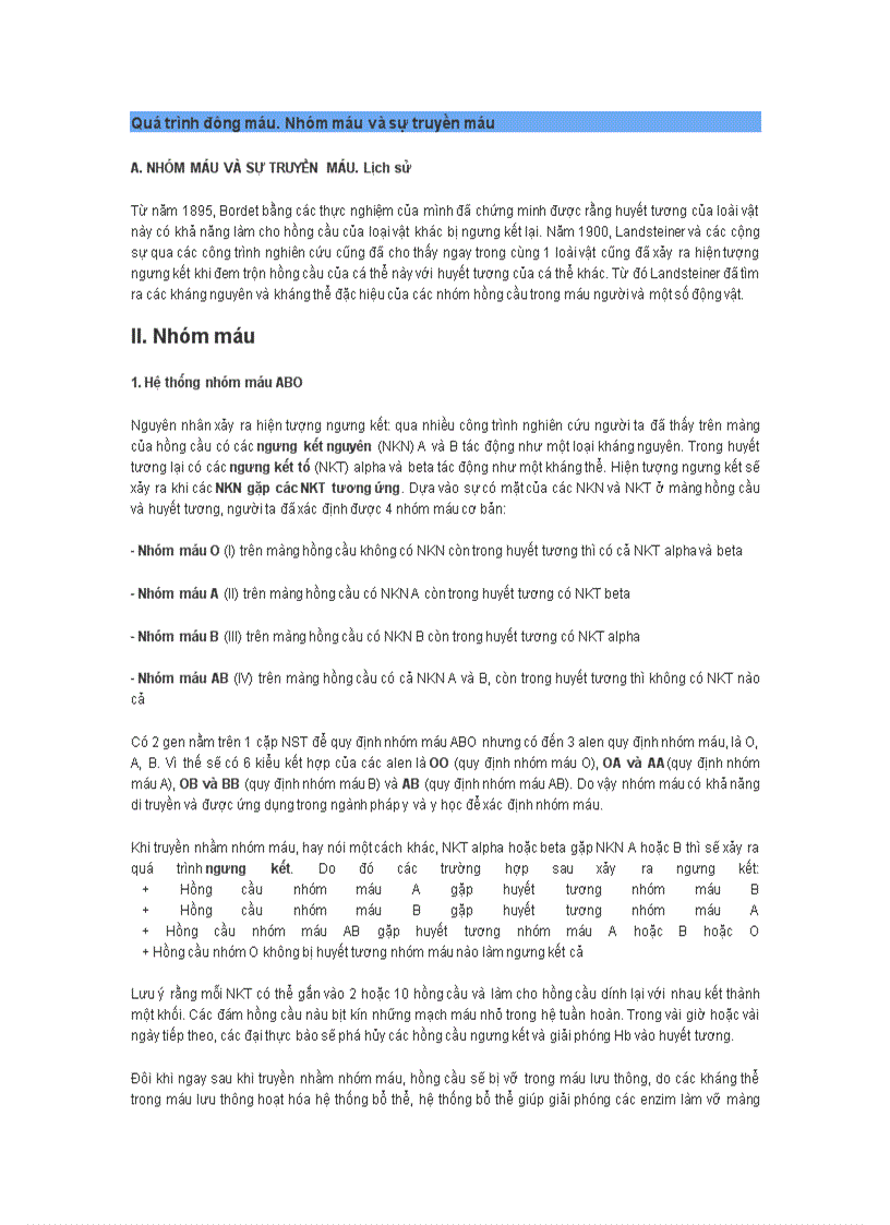 image for page Quá trình đông máu