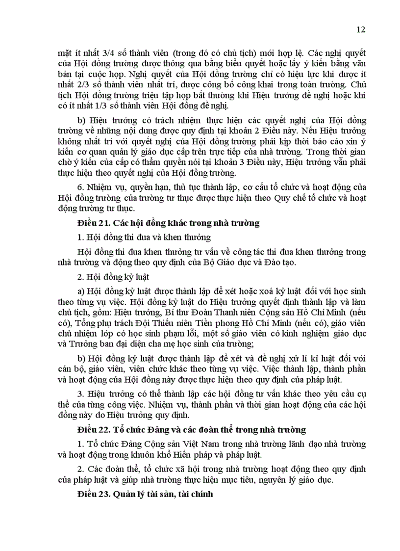 image for page Quyet dinh 07 Dieu le truong THCS THPT va THPT nhieu cap hoc