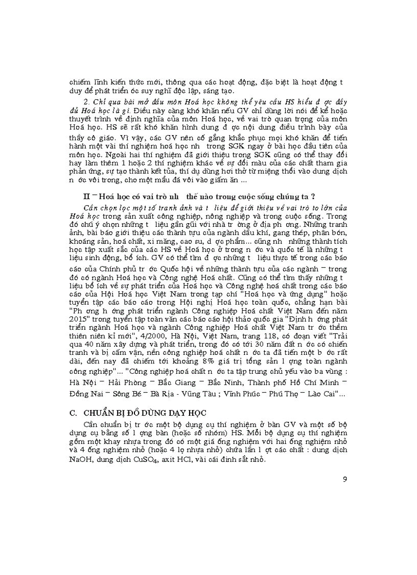 image for page Sách giáo viên hóa học 9