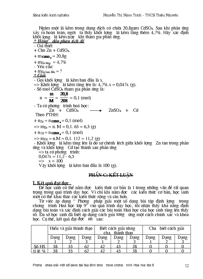 image for page Sáng kiến kinh nghiệm Hóa 9 2011