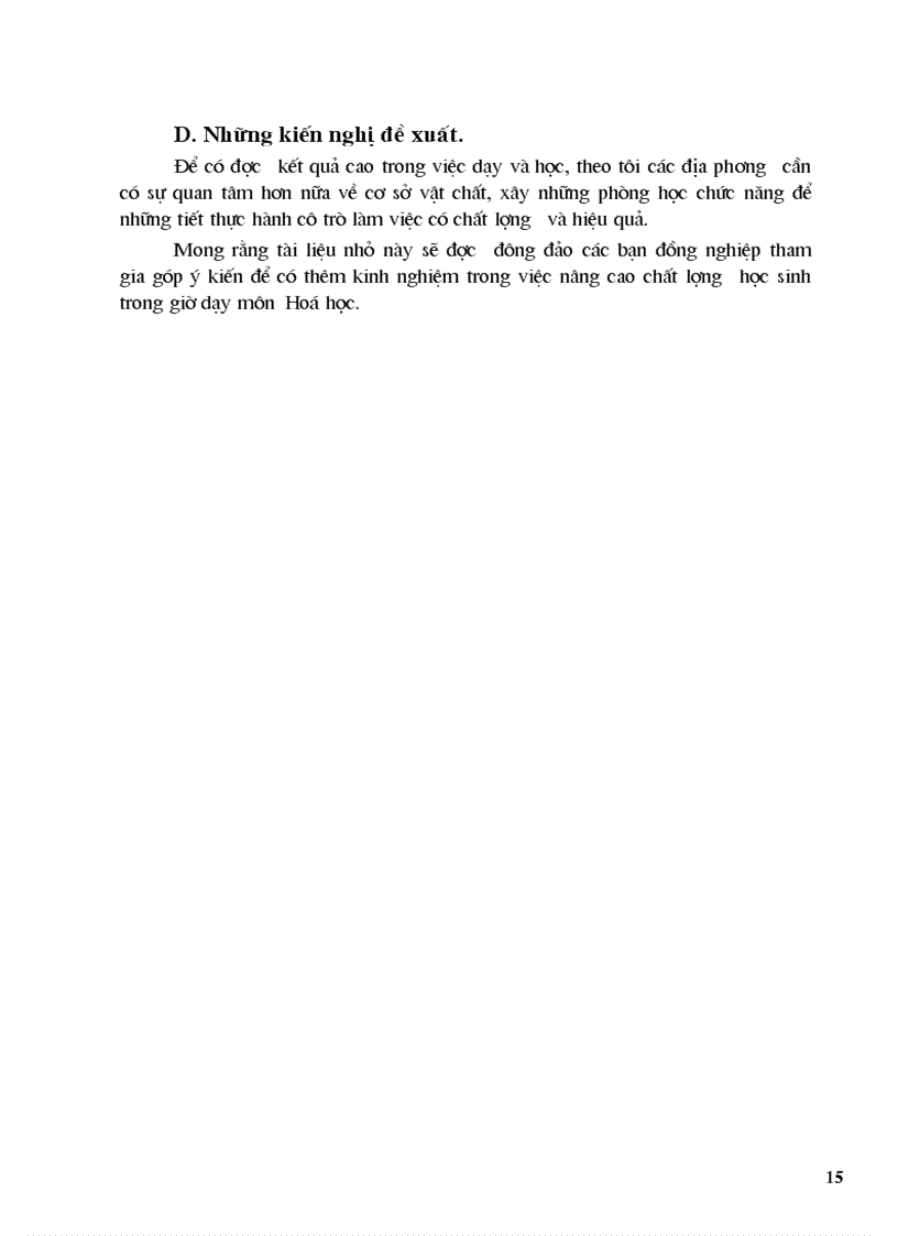 image for page SKKN Nâng cao chất lượng trong giờ dạy Hóa học