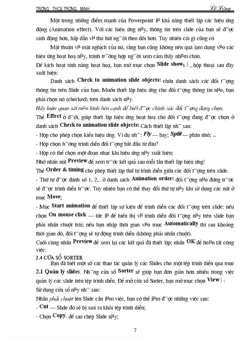 image for page Sử dụng PowerPoint trong giảng dạy