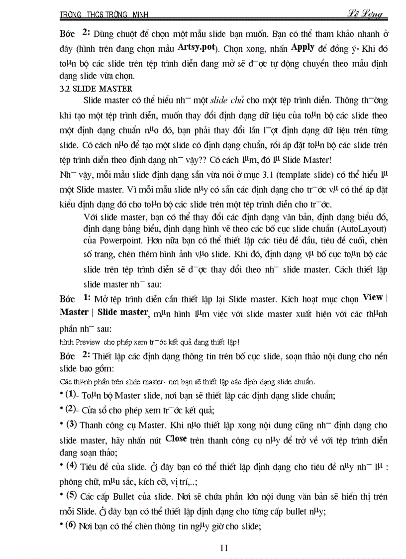 image for page Sử dụng PowerPoint trong giảng dạy