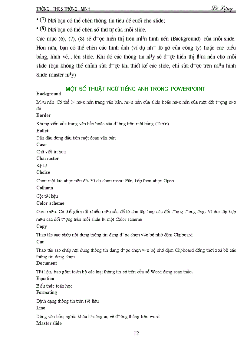 image for page Sử dụng PowerPoint trong giảng dạy