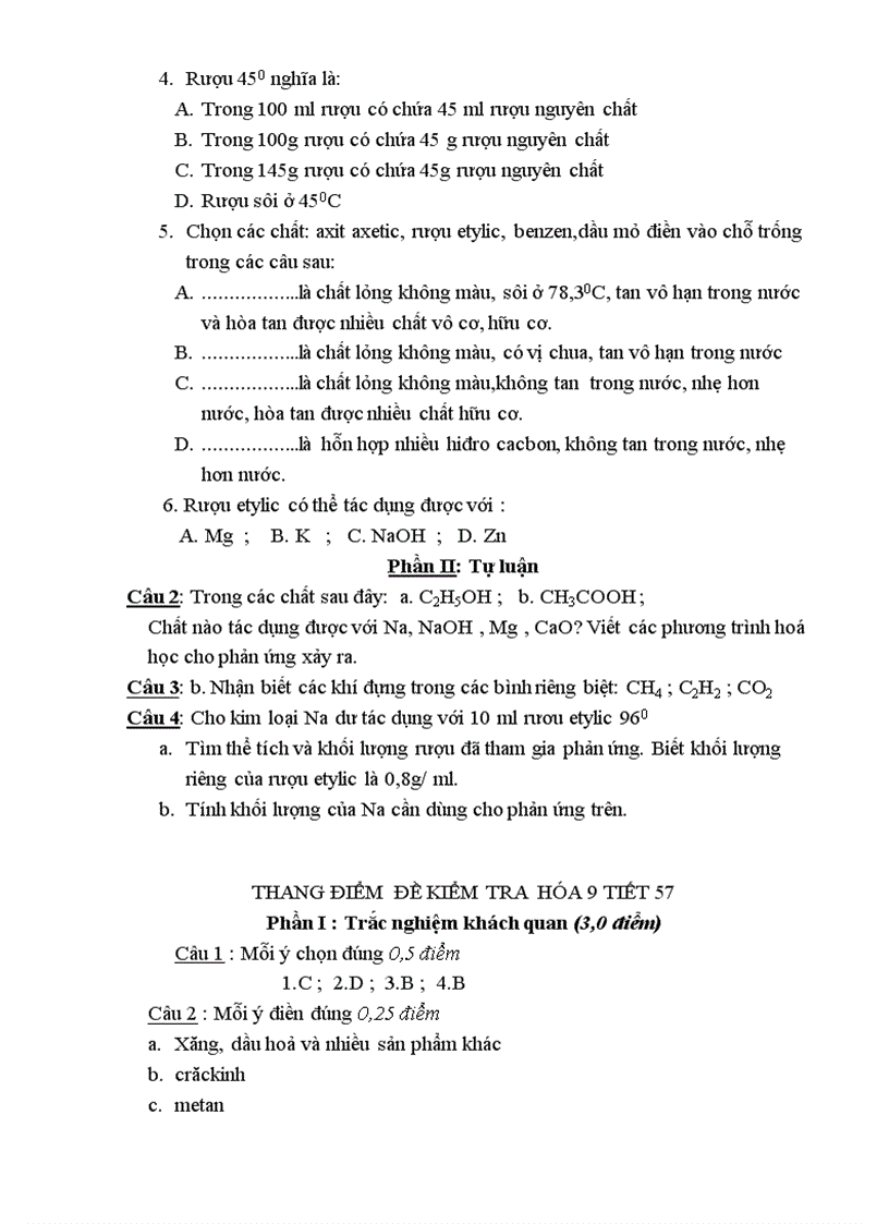 image for page Tài liệu Bồi dưỡng giáo viên cốt cán Ma trận đề kiểm tra Hóa học THCS