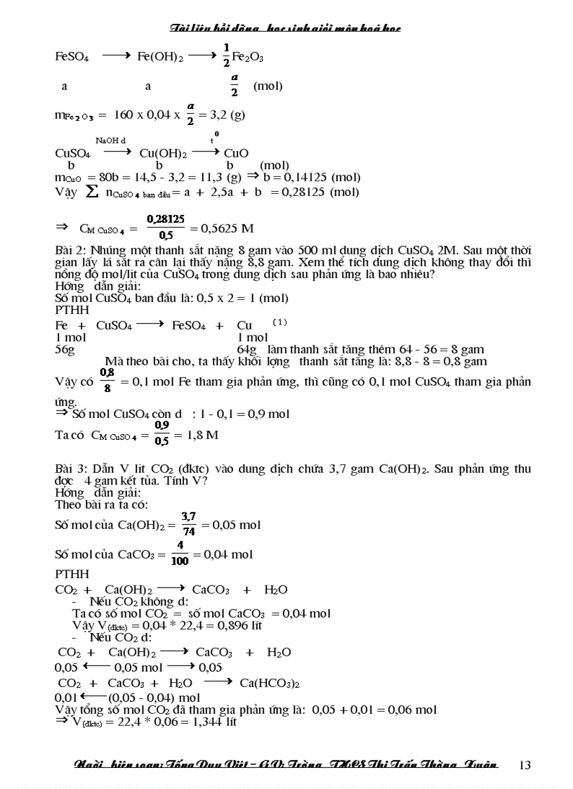 image for page Tài liệu bồi dưỡng học sinh giỏi lờp 9