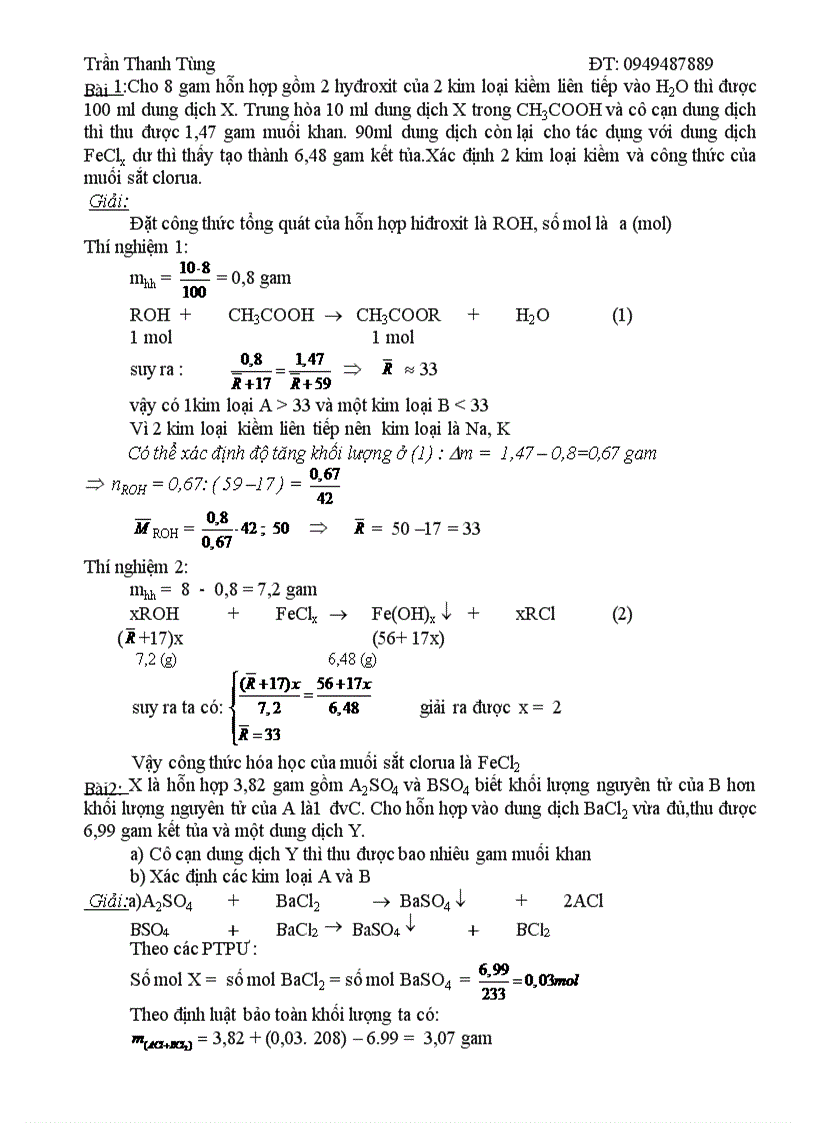 image for page Tài liệu bồi dưỡng HSG hóa 9 tùng