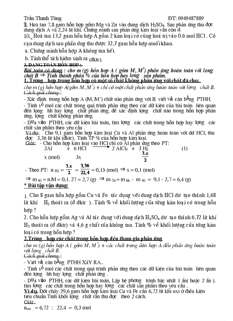 image for page Tài liệu bồi dưỡng HSG hóa 9 tùng