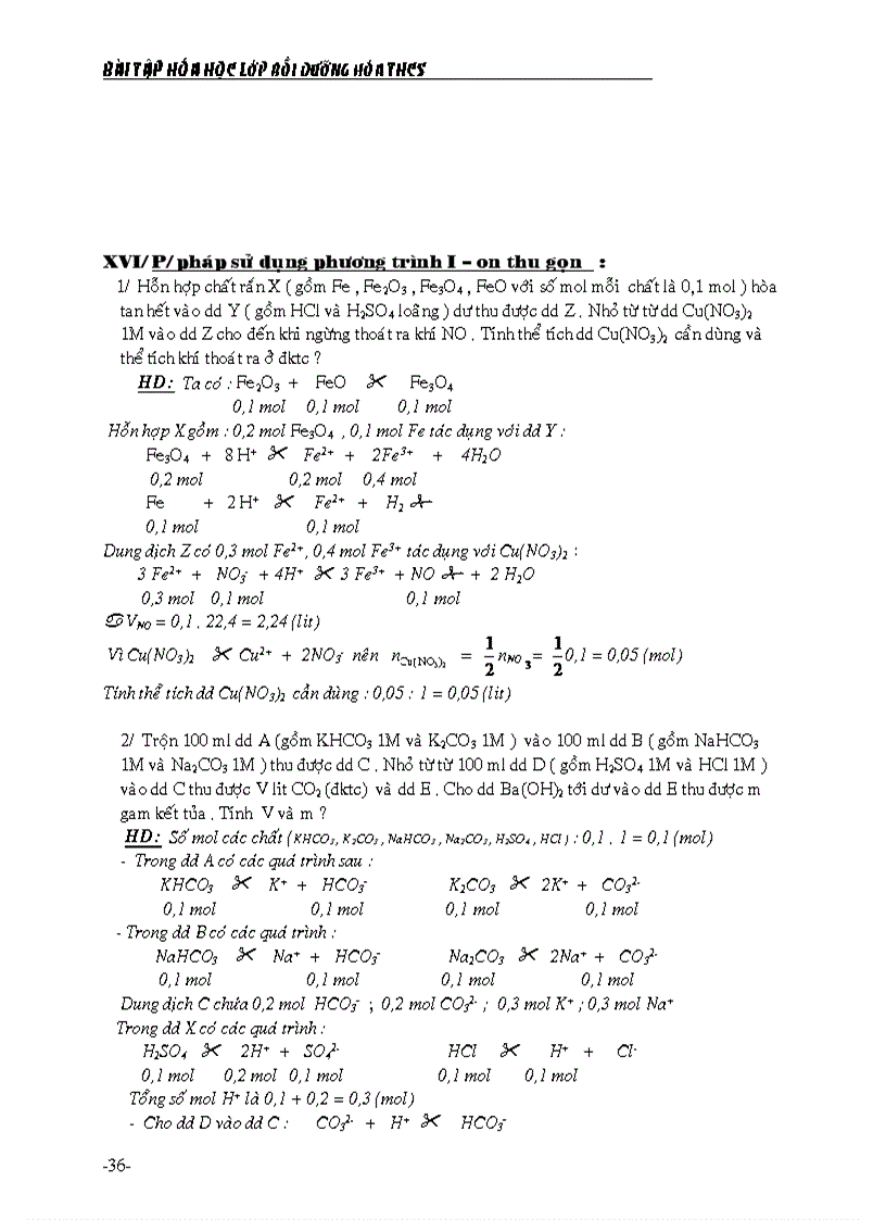 image for page Tài liệu bồi dưỡng HSG hóa học 9