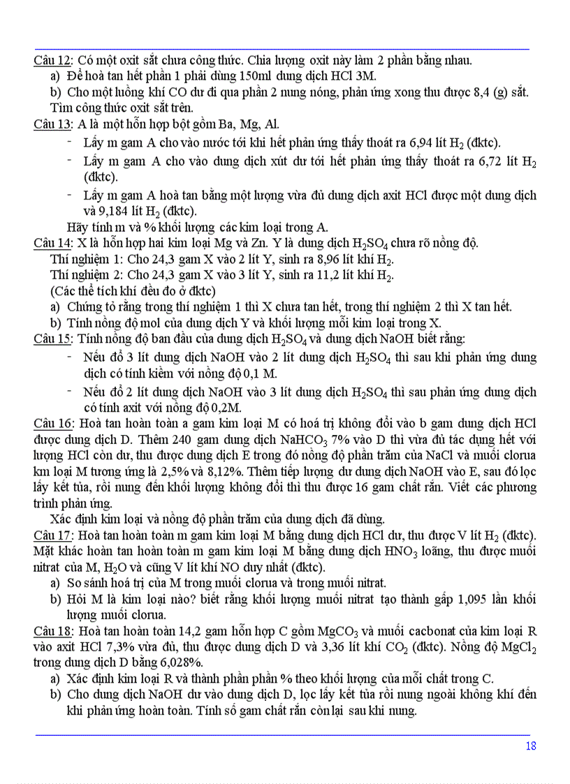 image for page Tài liệu bồi dưỡng HSG Hóa học lớp 9