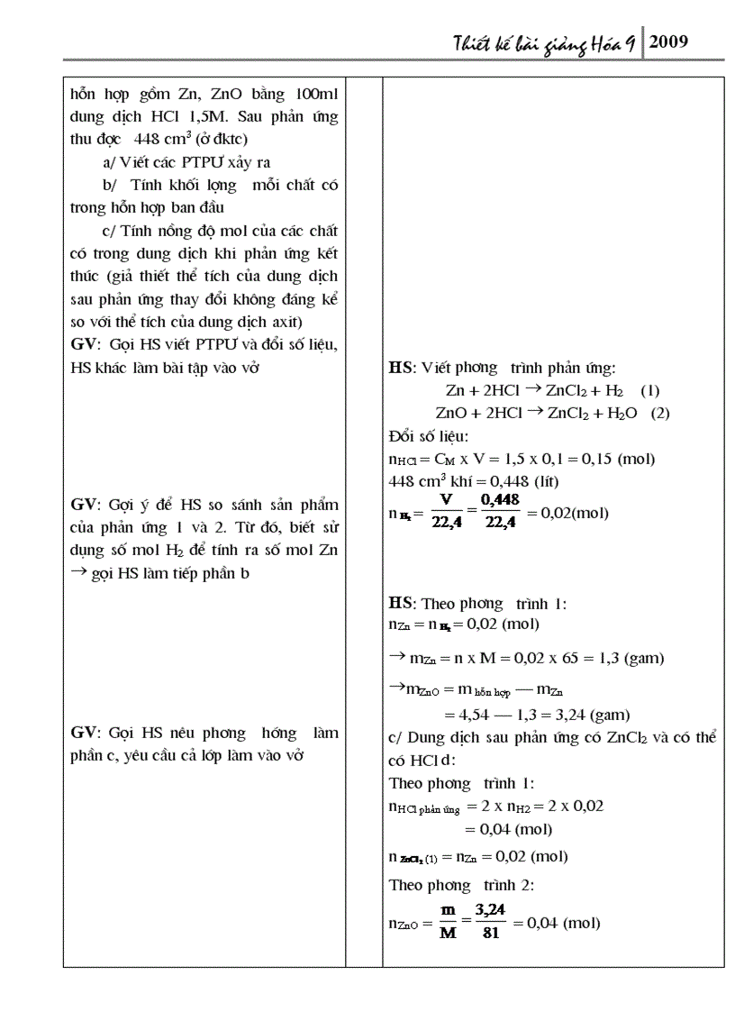 image for page Thiết kế bài giảng Hóa 9