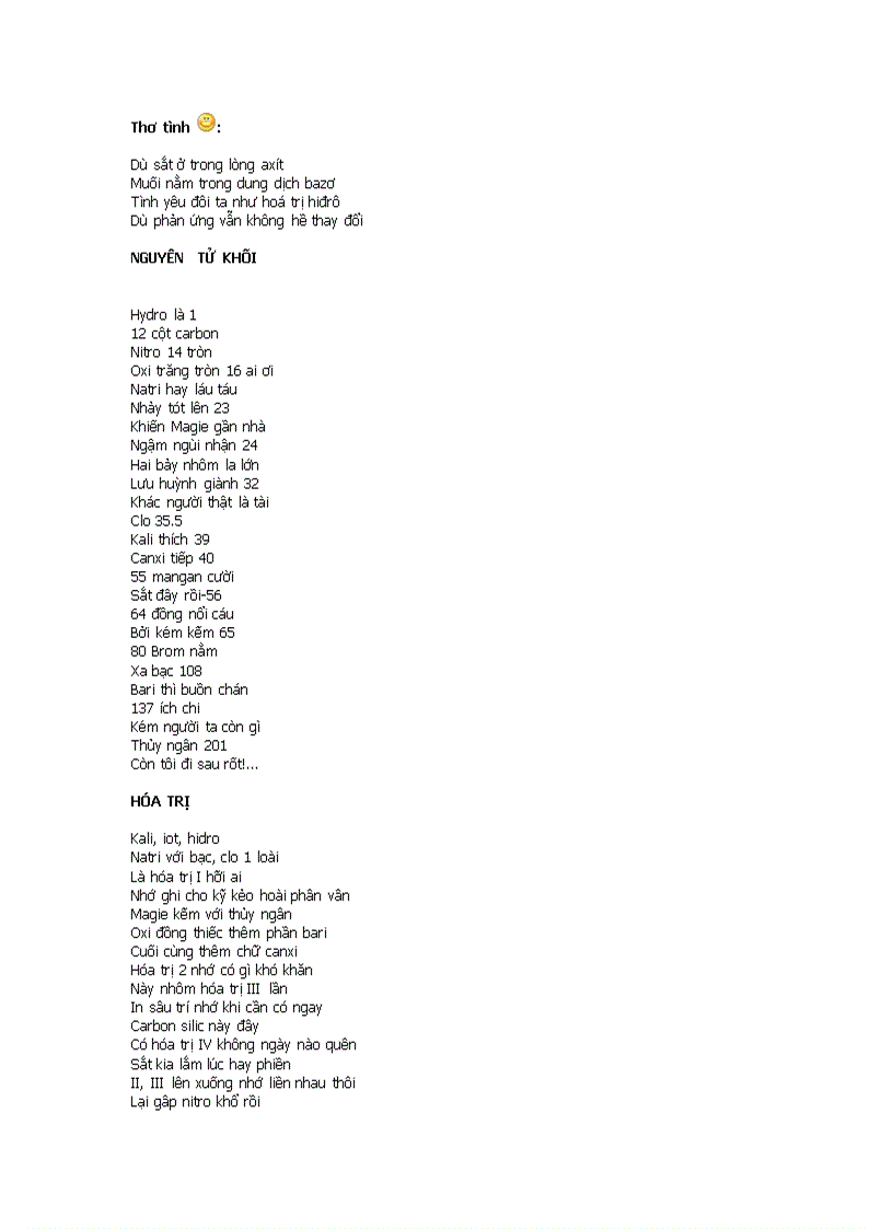 image for page Thơ về hóa học dành cho người yêu hóa