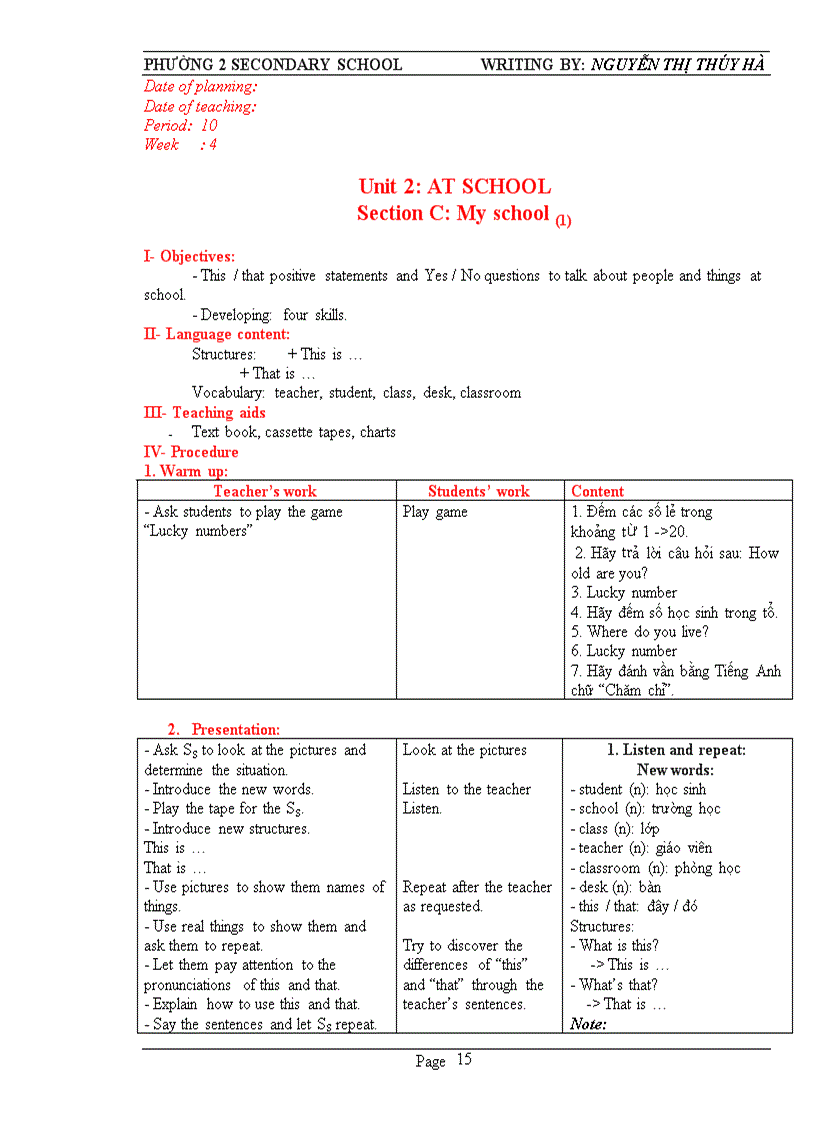 image for page Tiếng anh