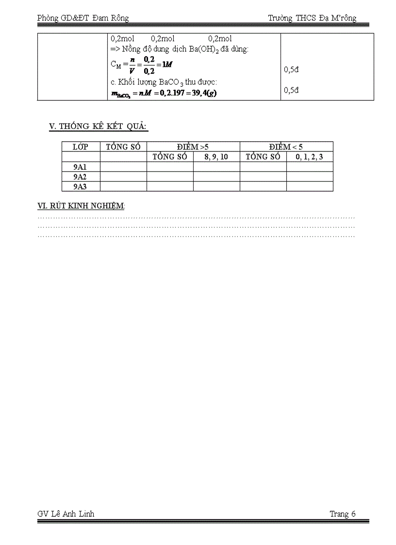 image for page Tiết 10 Kiểm tra 1 tiết số 1 Lớp 9